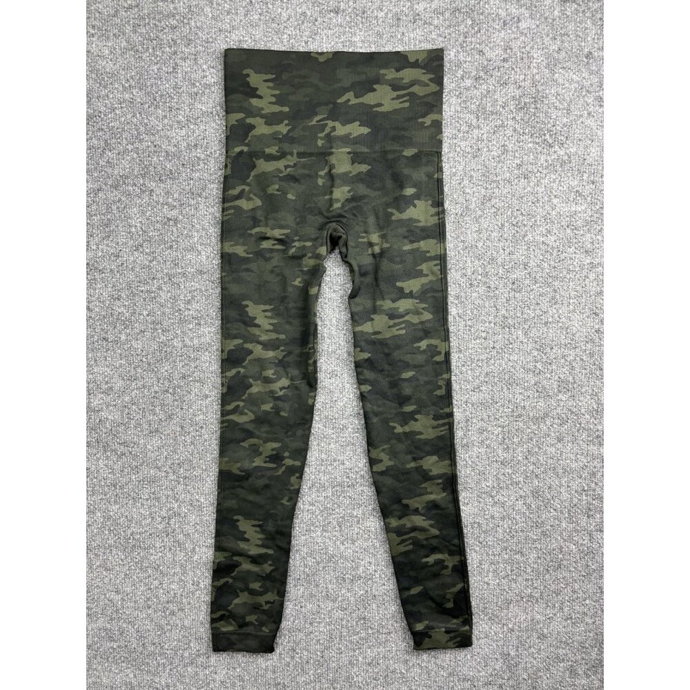 Spanx Leggings Womens‎ Small Green Camo High Rise Shaping Ankle Yoga Gym Pants - Picture 6 of 6
